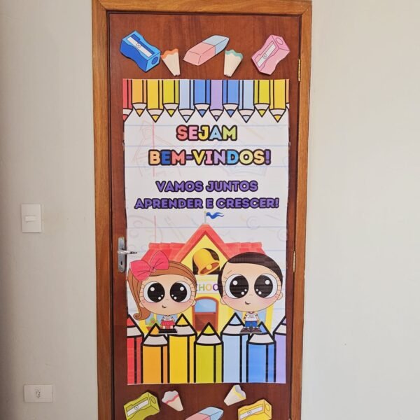 Sejam Bem-vindos Decoração de Porta Alunos