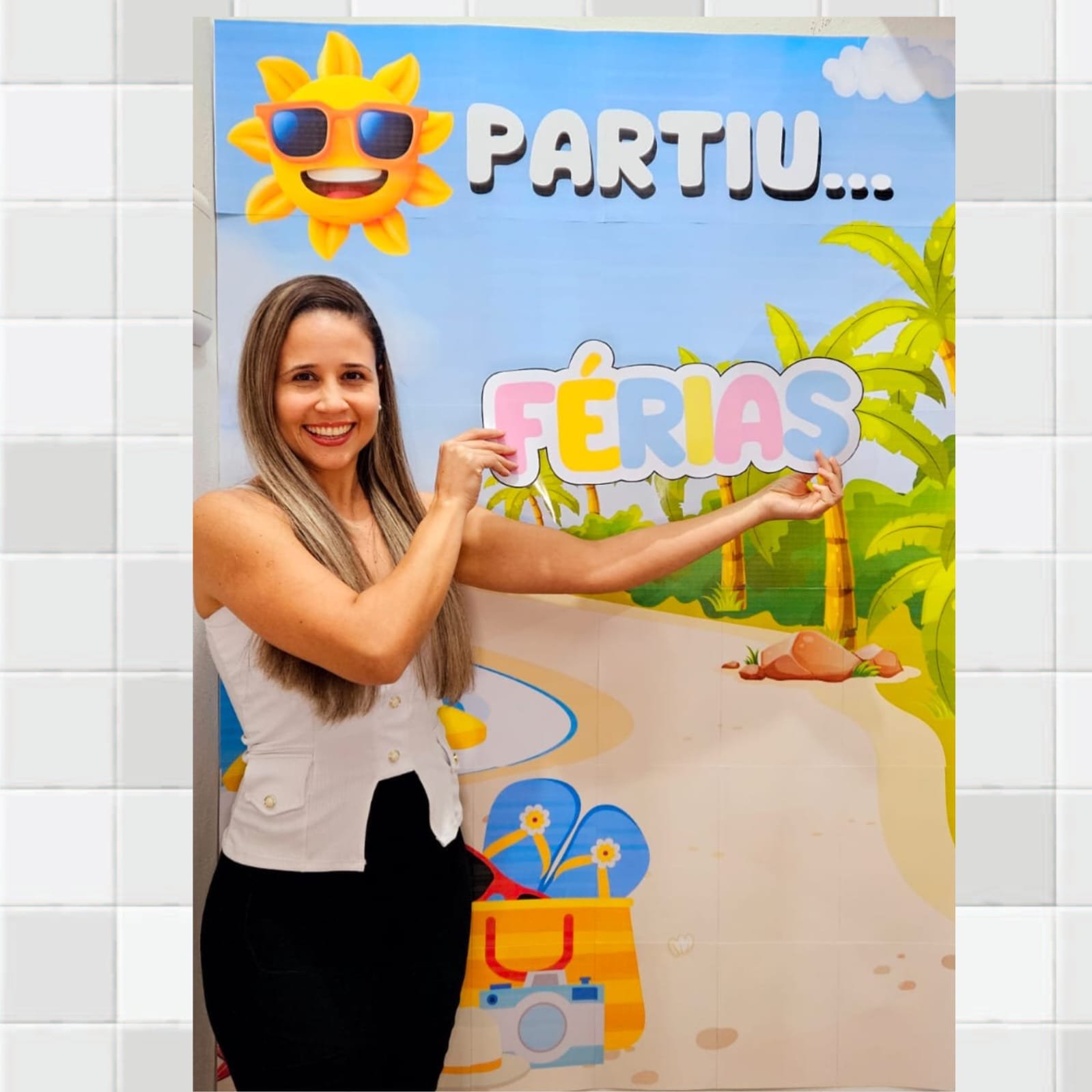 Tapete/Fundo Fotográfico "Partiu Férias" - Imagem 3