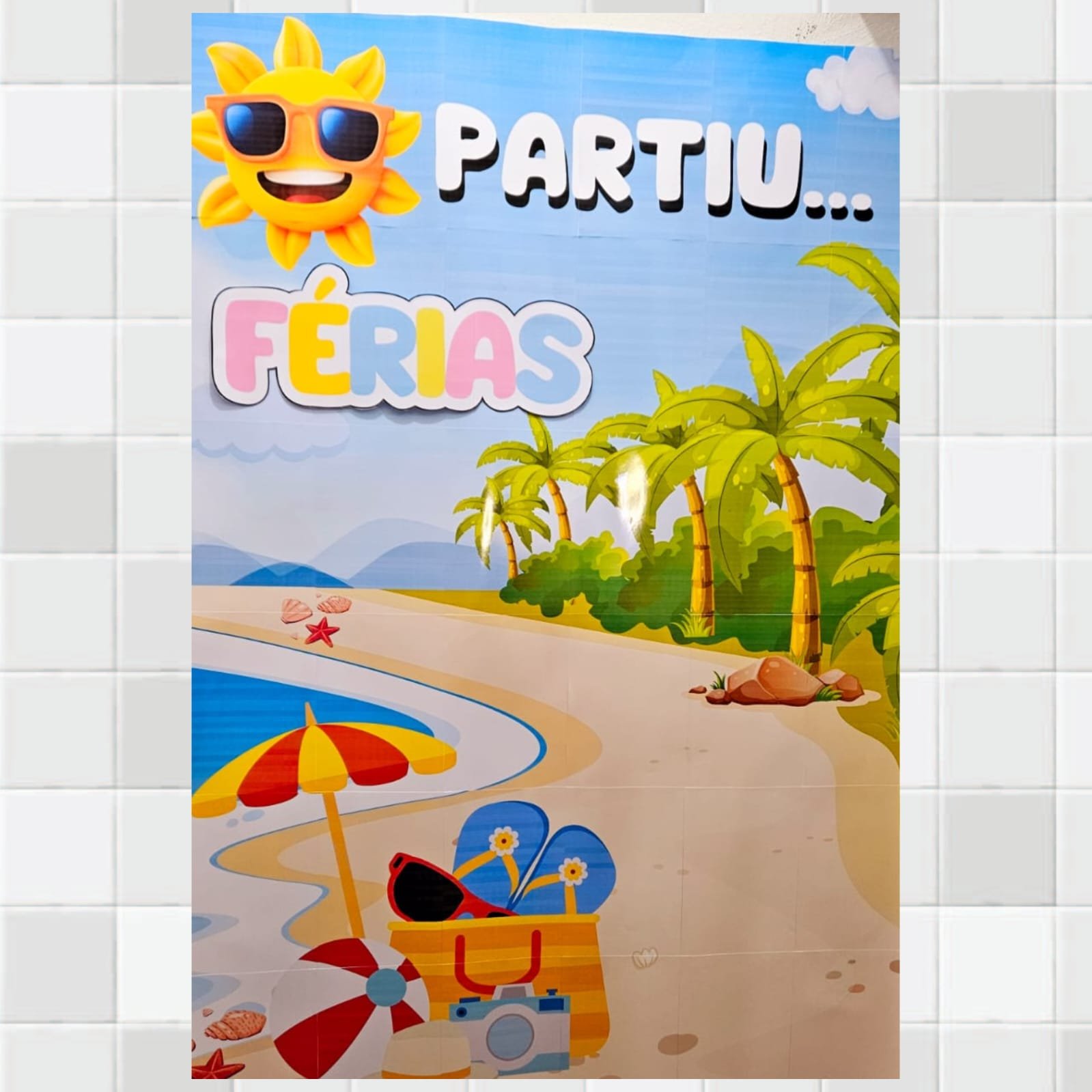 Tapete/Fundo Fotográfico "Partiu Férias" - Imagem 2