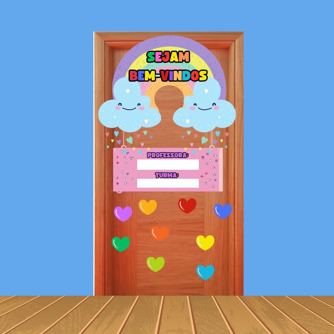 Sejam Bem-Vindos Porta Chuva de Amor