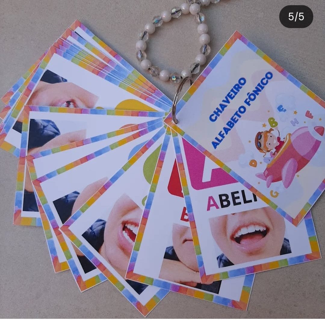 Chaveiro Alfabeto Fônico