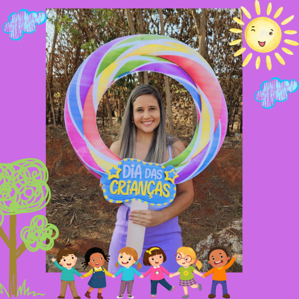 Pirulito Gigante para Foto  Dia das Crianças