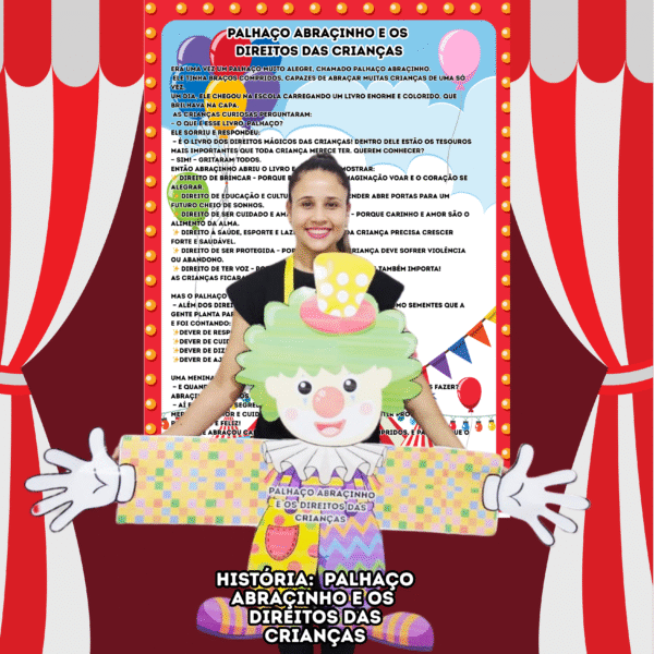 História Palhaço Abraçinho e os Direitos das Crianças