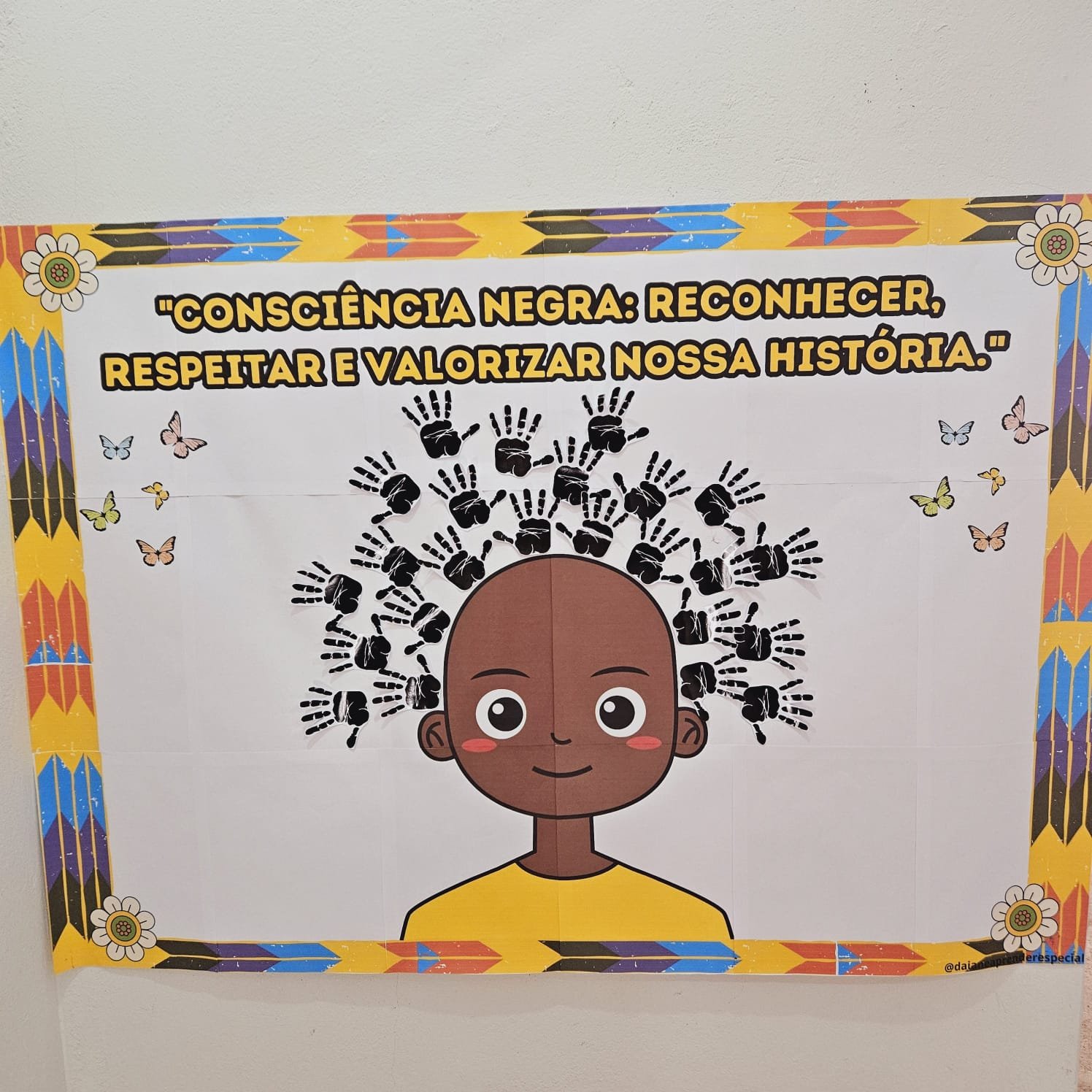 Painel Interativo Consciência Negra Carimbo das Mãos - Imagem 4