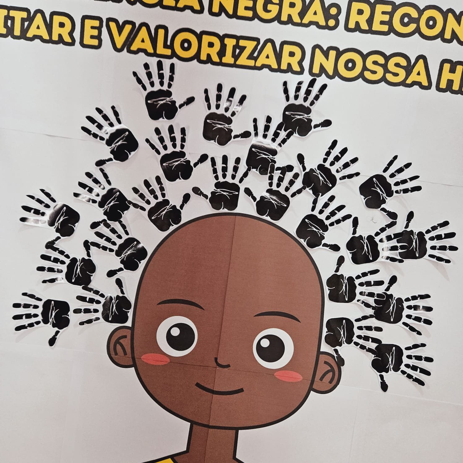 Painel Interativo Consciência Negra Carimbo das Mãos - Imagem 2