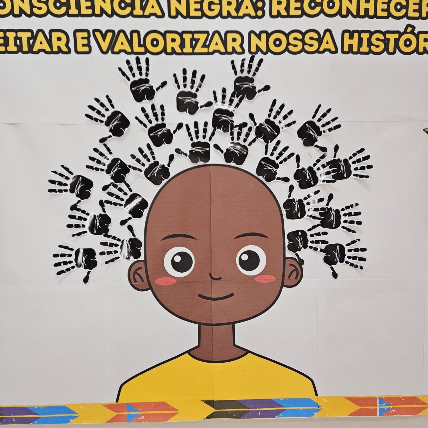 Painel Interativo Consciência Negra Carimbo das Mãos - Imagem 5
