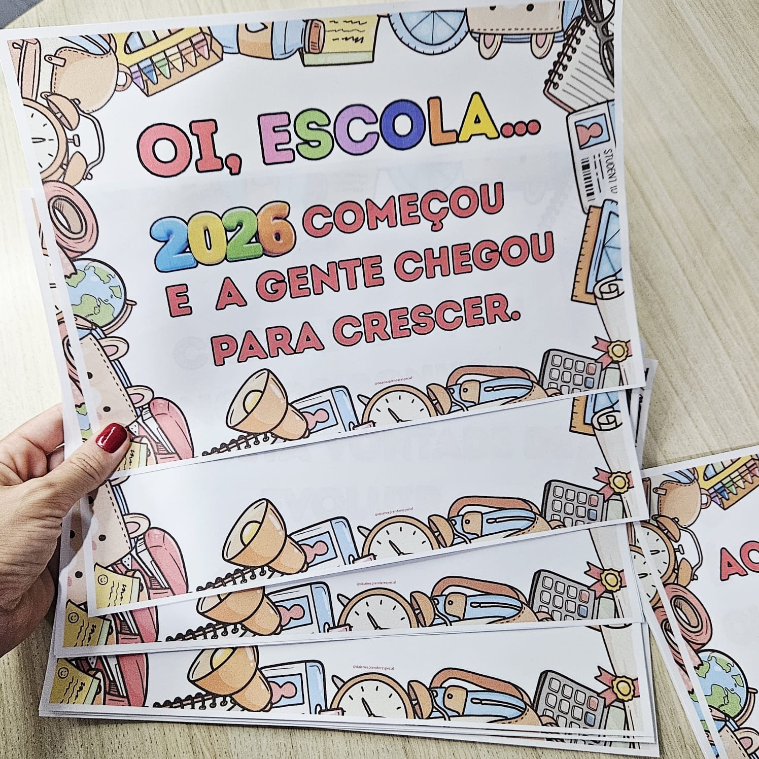 Plaquinhas Volta às aulas 2026 - Imagem 2