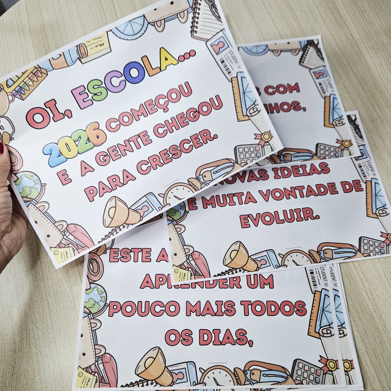 Plaquinhas Volta às aulas 2026 - Imagem 5