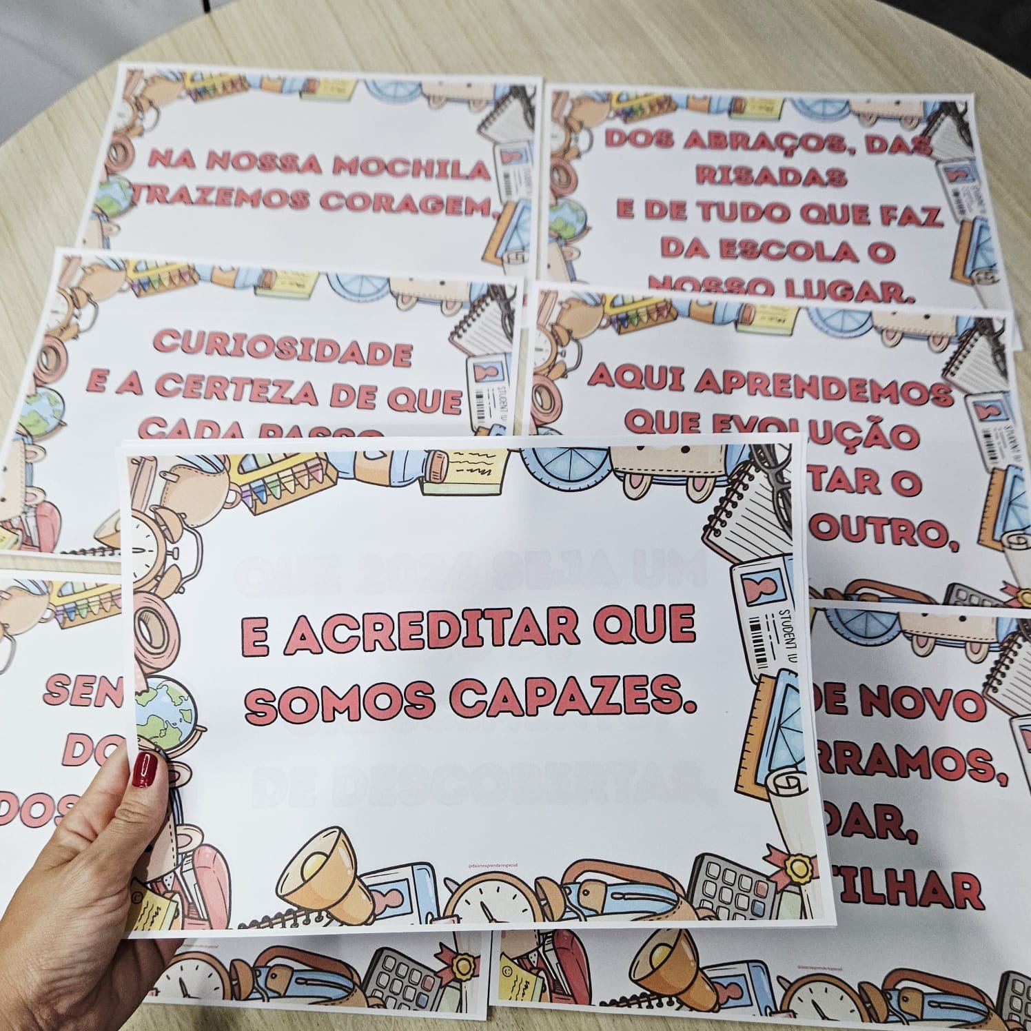 Plaquinhas Volta às aulas 2026 - Imagem 4