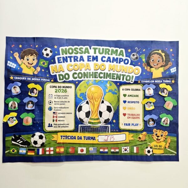 Painel Nossa Turma Entra em Campo na Copa do Mundo do Conhecimento