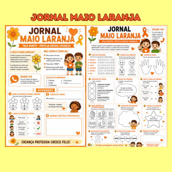 Atividade Jornal Maio Laranja