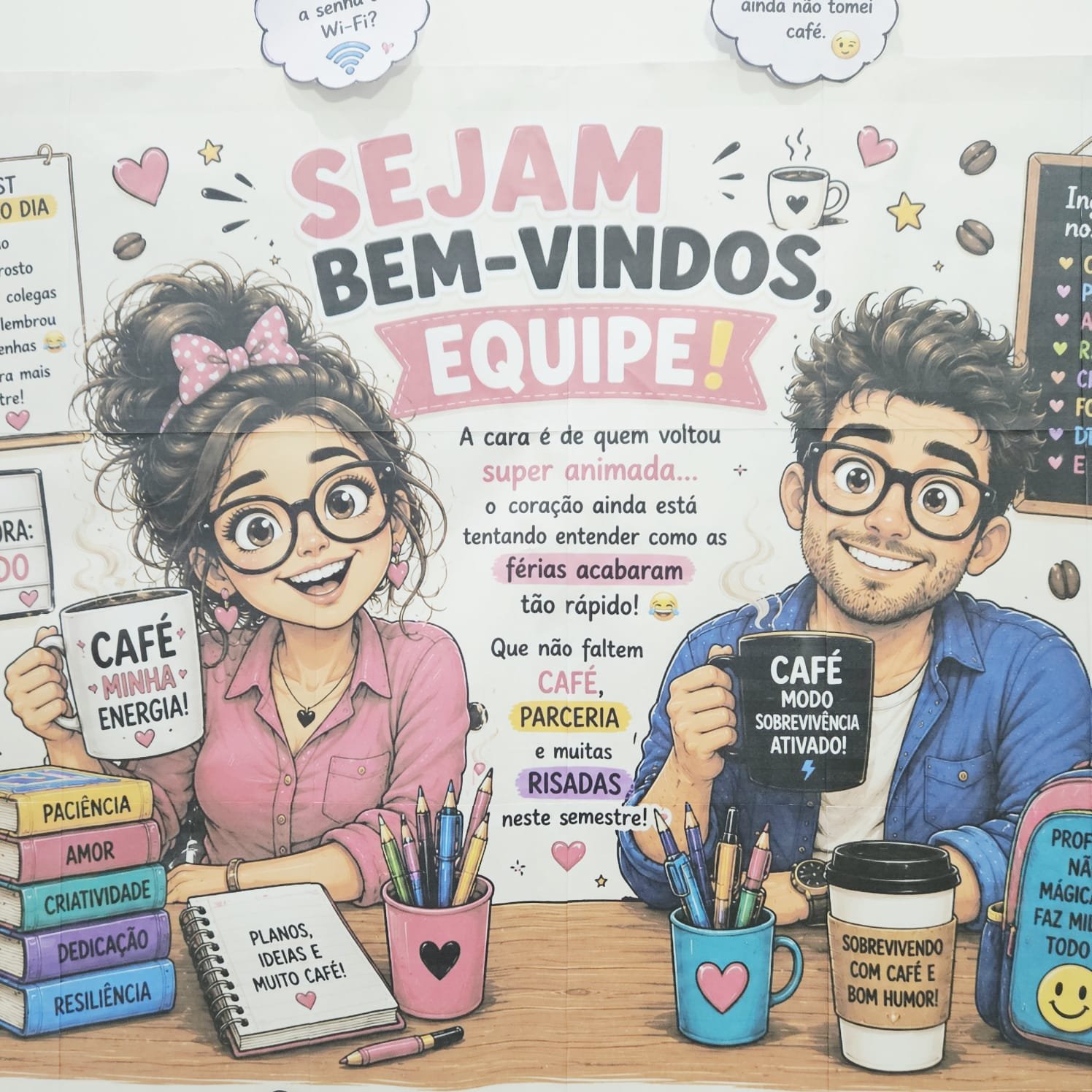 Painel Equipe Volta às Aulas com Bom Humor - Imagem 9