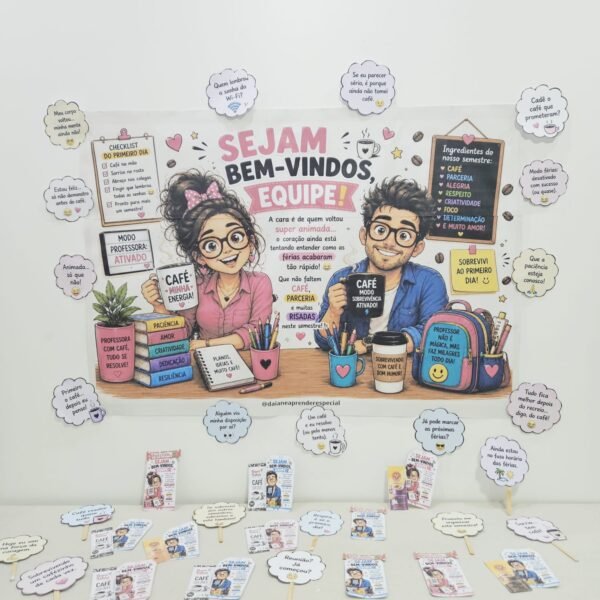Painel Equipe Volta às Aulas com Bom Humor