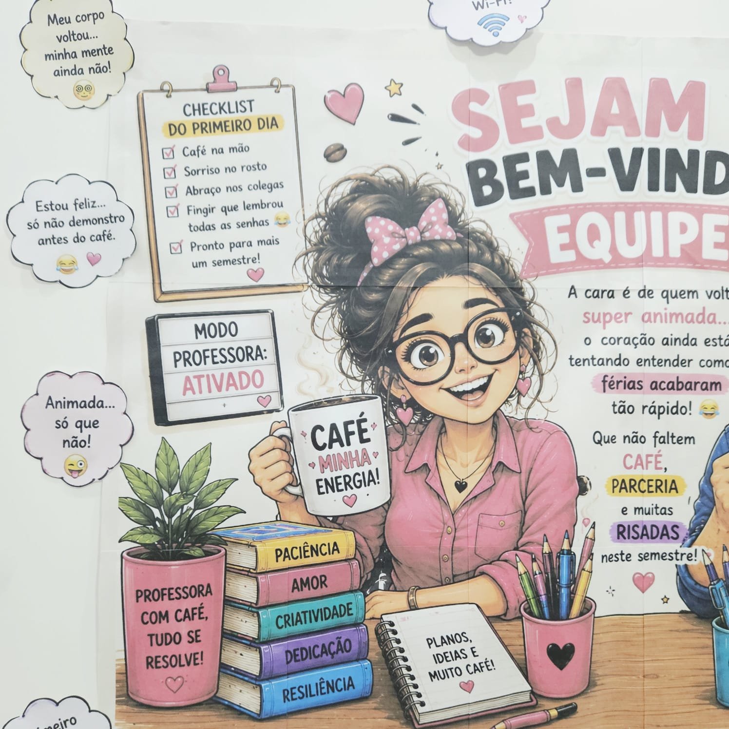 Painel Equipe Volta às Aulas com Bom Humor - Imagem 8
